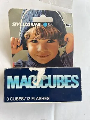 $8.99 • Buy (3 Cubes/12 Flashes) Sylvania Magicubes Blue Dot Flash 110 Pocket X-Type Cameras