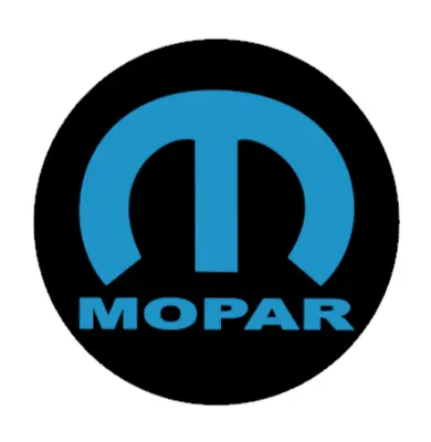 Mopar Logo 1.5  Round With White Or Black Background Horn Decal • $3.50