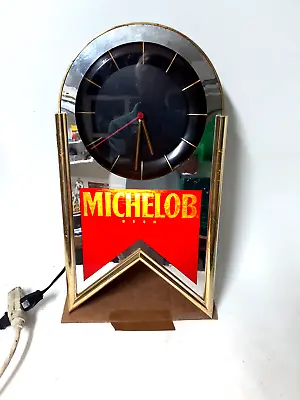 Vintage Mancave ClockLighted Michelob Atomic Age 20  Tall Working • $65