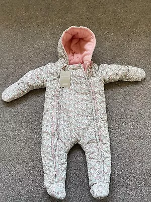 Baby Girl Cord Pram Suit  9 - 12 Months - Mamas And Papas • £19.99