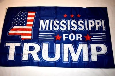 Mississippi For TRUMP Flag 3’ X 5’ With Metal Grommets NEW • $9.99