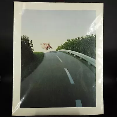 Highway Autobahn Pig Swine Hog Print Art Michael Sowa Klein Running Flying 9x12 • $34.99