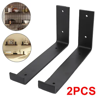 2* Shelf Brackets Universal Handmade Rustic Heavy Duty Industrial Steel Scaffold • £6.99