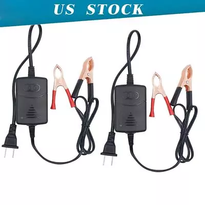 2PCS 12V Car Battery Charger Maintainer Trickle RV For Truck Motorcycle ATV Auto • $9.29