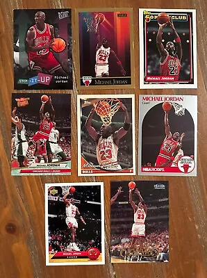 MICHAEL JORDAN Lot 8 Basketball Cards 1990-1998 Bulls NBA EX Cond • $4.99