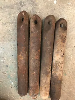 4 Vintage Cast Iron Window Sash Weights -  4 LB 12 To 5 LB 3 OZ • $19.99