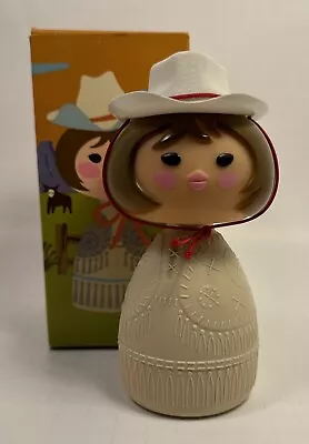 Avon Cream Lotion Small World American Girl Cowgirl Hat Brown Hair Vintage (C) • $14.99