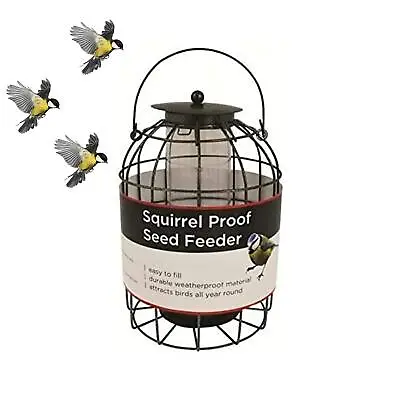 £9.99 • Buy Squirrel Proof Bird Feeder Cage Seed Feeding Station Guard Wild Bird Garden