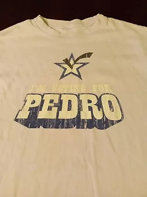 Men's Medium White  I'm Voting For Pedro  T Shirt • $6.95