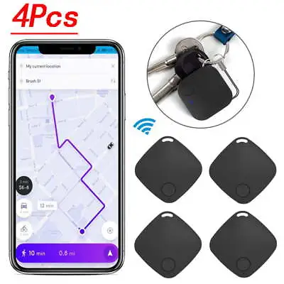 £11.49 • Buy 4 Pack GPS Tracker Wireless Bluetooth Anti-Lost Wallet Key Pet Finder US Locator