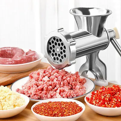 Manual Kitchen Meat Grinder Mincer Stuffer Table Sausage Filler Maker.UK☑ • £10.39