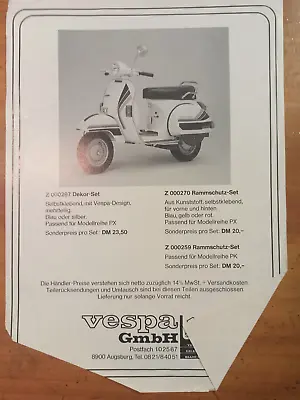 Prospectus VESPA Scooter Motorcycle • $18.08