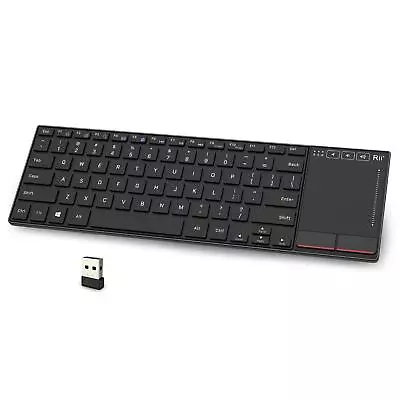 K22 Ultra Slim 2.4 Gigahertz Mini Wireless Multimedia Keyboard With Touchpad ... • $29.71
