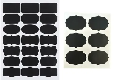 Chalkboard Labels 3.5 ×2  Pack Of 96 Stickers - Different Shapes • $12.99