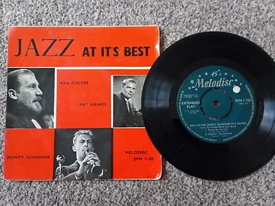 Ken Colyer Monty Sunshine & Pat Hawes - Jazz At It's Best ORIG UK Melodisc EP!! • £4.95