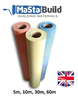 5m - 60m Waterproofing Tanking Membrane Matting BLUE YELLOW ORANGE Shower Bath • £55.99