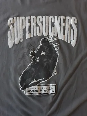 Vintage Supersuckers Full Throttle Rock Roll T-Shirt 3XL Brown Punk Sub Pop 1997 • $50