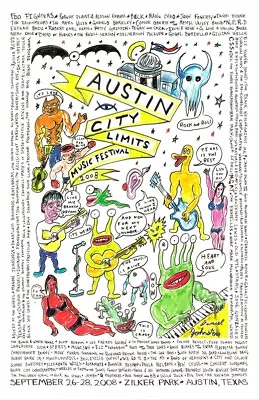 $16.99 • Buy AUSTIN CITY LIMITS 2008 CONCERT POSTER REPRO 11x17 FOO FIGHTERS ACL ROBERT PLANT