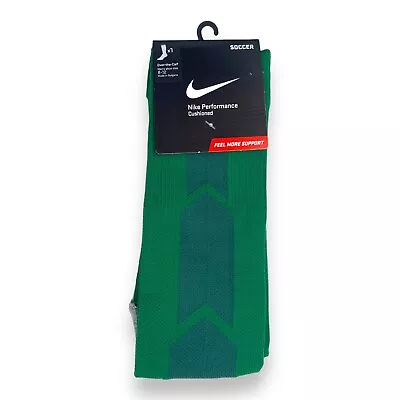 Nike Performance Cushioned Over-the-Calf Soccer Socks (Green) Size L • $15.88