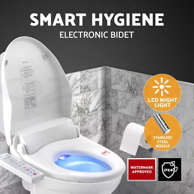 Cefito Bidet Electric Toilet Seat Cover Electronic Seats Smart Wash Night Light • $279.95