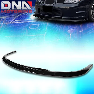 For 2006-2007 Subaru Impreza WRX Sti 3Pcs Front Bumper Lip Spoiler Gloss Black • $69.99