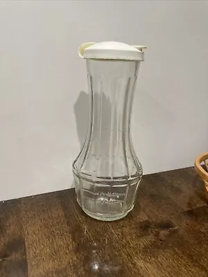 Vintage GOOD SEASONS Salad Dressing Glass Cruet Shaker Bottle W/Lid • $7.99