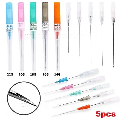 5pcs. Sterilized I.V. Catheter Cannula Body Piercing Needles • $9.90