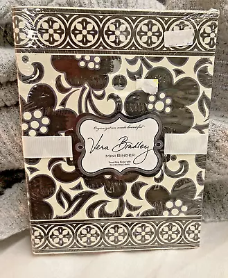 Vera Bradley Mini Binder 3 Ring Binder With Coordinating Labels Night & Day • $11.99