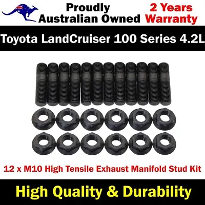 High Tensile Exhaust Manifold Stud Kit For Toyota LandCruiser 1HZ/1HD 100 Series • $60