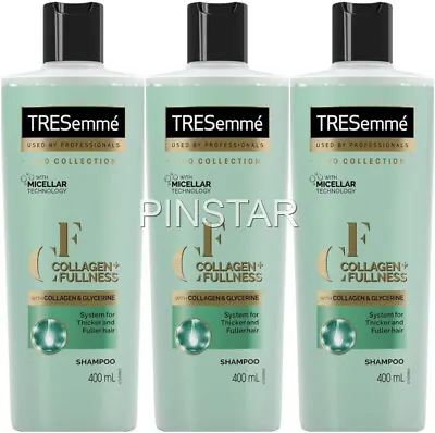 TRESemme Pro Collection Collagen+ Fullness Shampoo 400 ML X 3 • £11.95