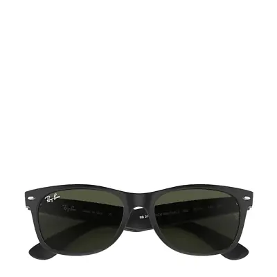 Ray-Ban RB2132 145 55 New Wayfarer Sunglasses Rubber Black / Green • $191.40