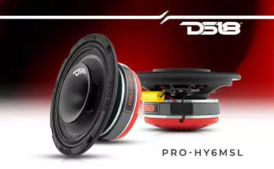 DS18 PRO-HY6MSL 6.5  Shallow Car Mid-Range Bass Loudspeaker Driver Speaker 8-Ohm • $63.95