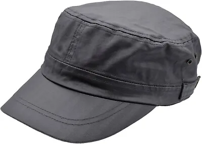 Mens Wax Black Military Cap Hat Cadet Showerproof Rain Proof Shower Army Hunting • £13.99