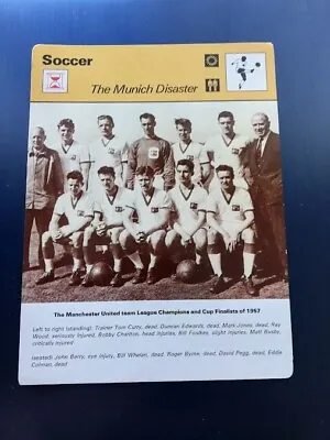 Manchester Utd Memorabilia -the Munich Disaster Rencontre Sportscaster Card • £14.95