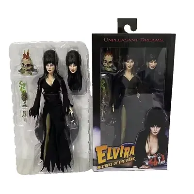 NECA Mistress 8inch Elvira Clothed Of The Action Dark Figure NEW • $151.99