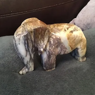 Elephant Ornament Figurine Stone Marble Excellent Condition • £6