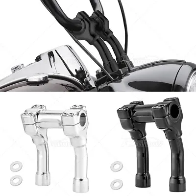 4  6  8  PullBack Riser 1  Handlebar Clamp For Harley Dyna Softail Touring XL • $89.99