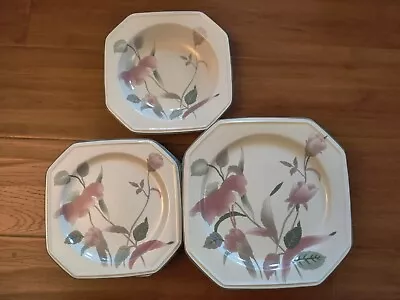 10x Pcs MIKASA China SILK FLOWERS Dinner Salad Plates And Bowls • $45