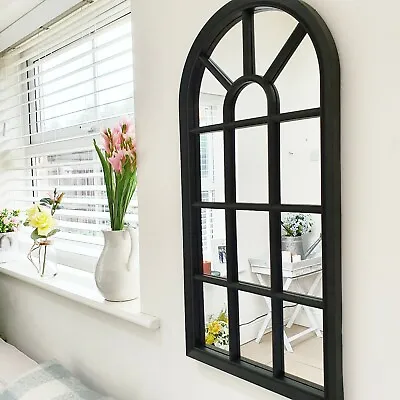 £25.99 • Buy Black Window Style Wall Mirror By Cherish Home