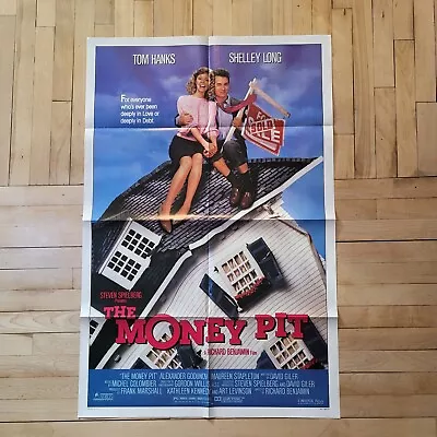 The Money Pit Original Movie Poster - Tom Hanks Shelley Long Folded 1985 • $29.99