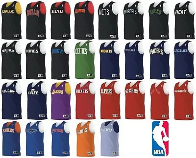 Adult Nba Official Logo'd Reversible Mesh Jersey Two Color Slim Shoulder. S-2xl • $22