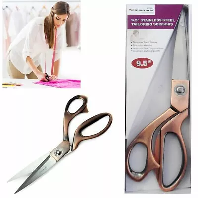 Tailoring Scissors Professional 9.5  Sharp Smooth Fabric Cutting Dressmaking DI • £7.99