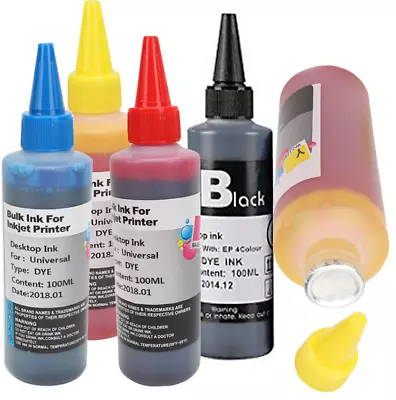 4x100ml Refill Ink BK HP61XL 30003050Envy450045045530Officejet26204630 • $21.95