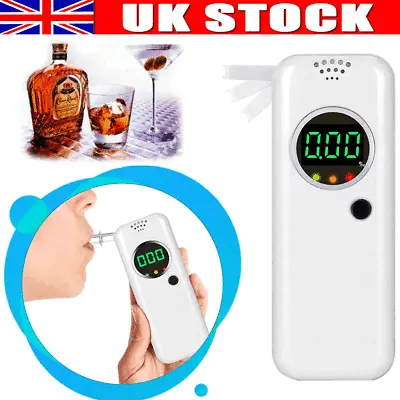 £16.90 • Buy UK Police Digital Breath Alcohol Analyzer Tester LCD Breathalyzer Test Detector