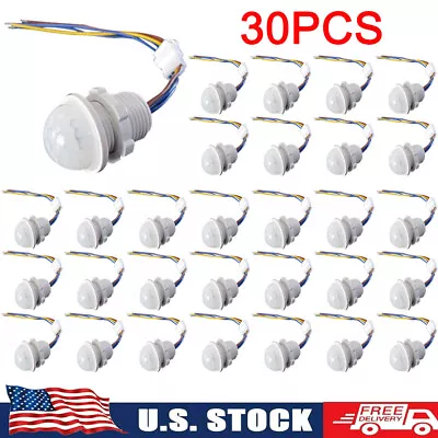 30X PIR Infrared Motion Sensor Detector Smart Switch 110V220V Lamp Switch Auto • $56.79