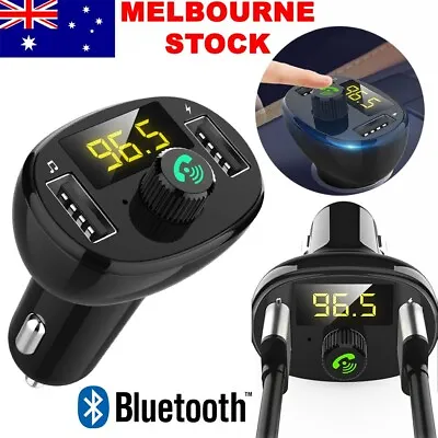 Dual USB Bluetooth 5.0 Wireless Car Charger Radio Kit MP3 Player FM Transmitter • $18.99