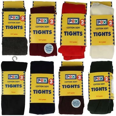 £12.99 • Buy Girls PEX Cotton Soft Plain Tights