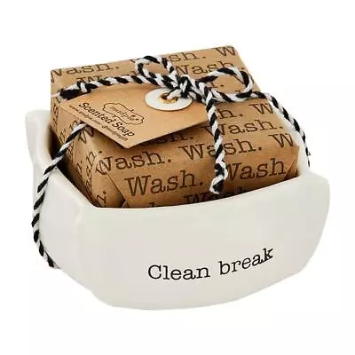 Mud Pie Home  Clean Break  Kitchen Bathroom Soap Dish Set • $21.99