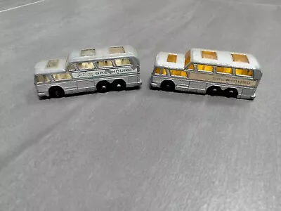 2 X Matchbox Series Lesney No. 66 - Greyhound Coach - 1 X Clear Glass + 1 Yellow • £4