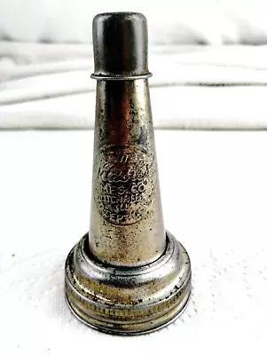 Vintage THE MASTER MFG CO. Motor Oil Bottle Spout With Dust Cap - Patd. 1926 • $27